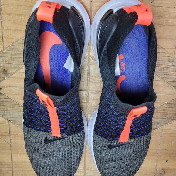 Nike React Phantom Flyknit Men's 11.5 M Athletic Run Shoes Sneakers Blue Gray - Picture 10 of 11